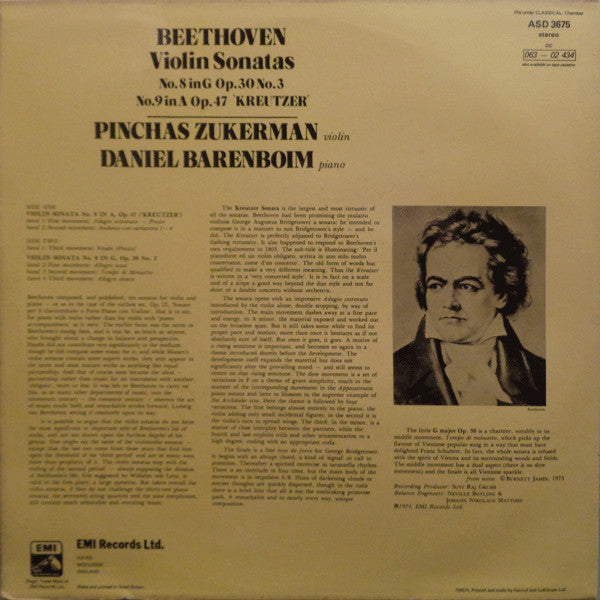 Ludwig van Beethoven - Violin Sonatas No. 8 In G Op. 30 No. 3 / No....