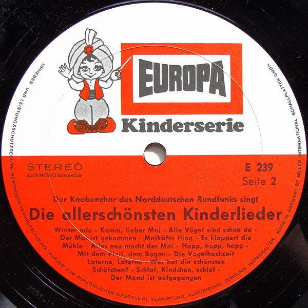 Der Knabenchor Des Norddeutschen Rundfunks - Die Allerschönsten Kinderlieder (LP, RP)