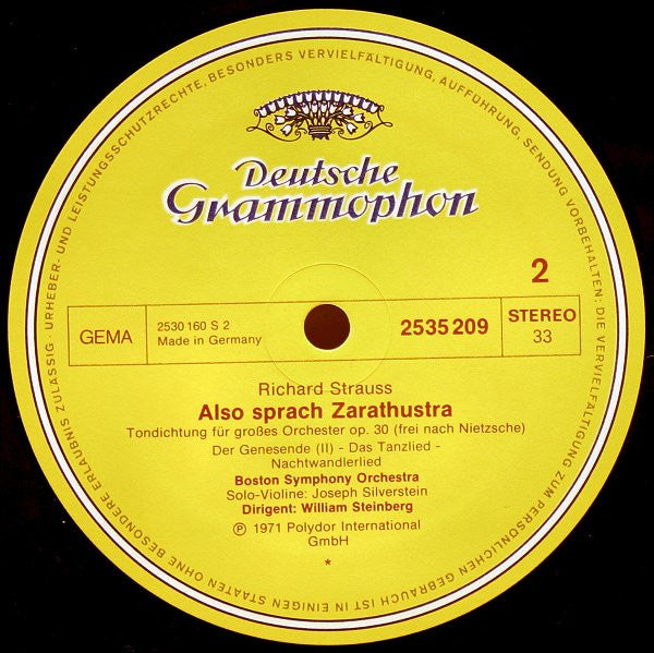 Richard Strauss - Also Sprach Zarathustra(LP, Album, RE)