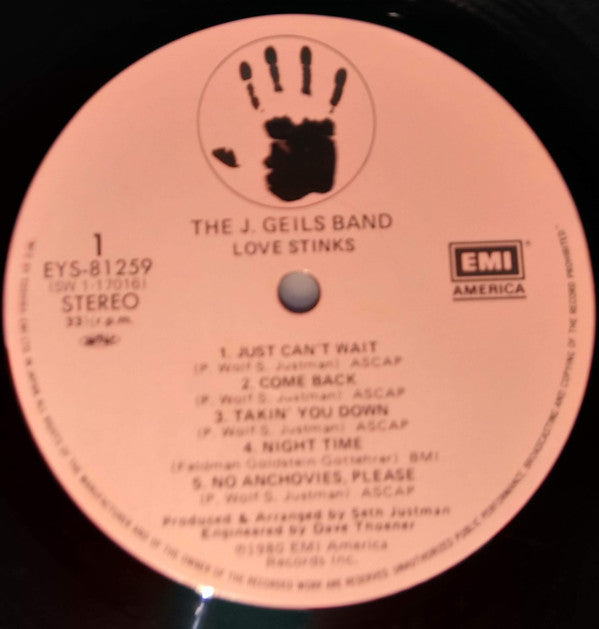 The J. Geils Band - Love Stinks (LP, Album)