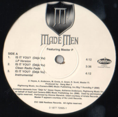 Made Men - Is It You / Made Men (12", Maxi)