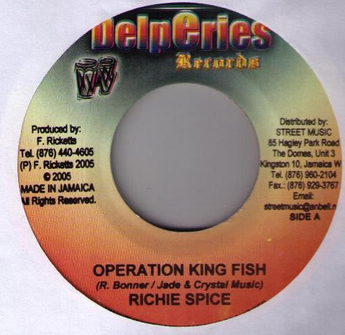 Richie Spice - Operation King Fish (7")
