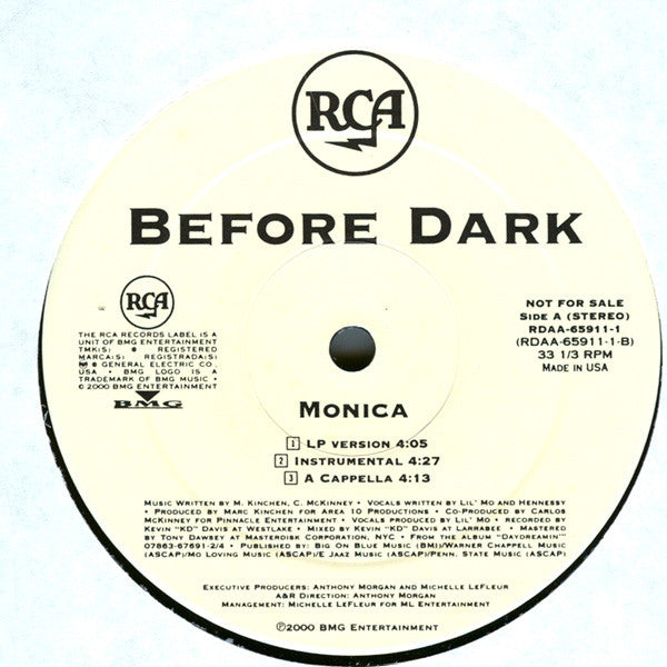 Before Dark - Monica (12"", Promo)