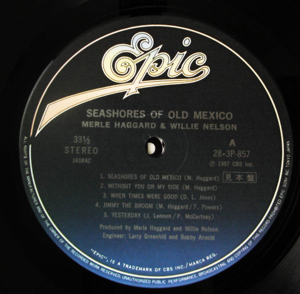 Merle Haggard & Willie Nelson - Seashores Of Old Mexico  (LP, Promo)