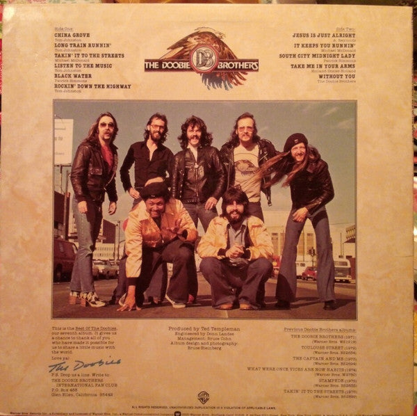 The Doobie Brothers - Best Of The Doobies (LP, Album, Comp, RE, Jac)