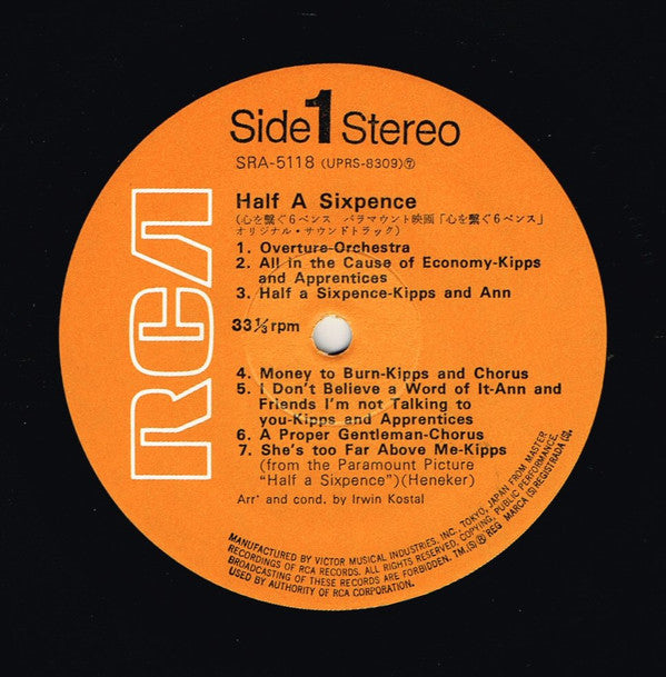 Tommy Steele - Half A Sixpence (Original Sound Track Recording)(LP,...