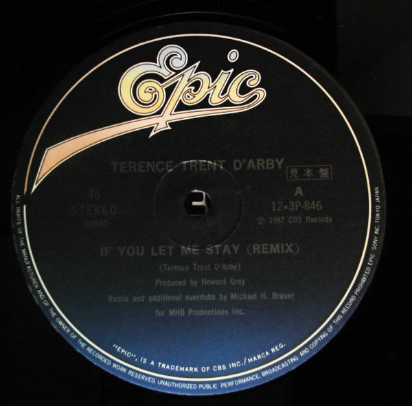 Terence Trent D'Arby - If You Let Me Stay (12"", Promo)