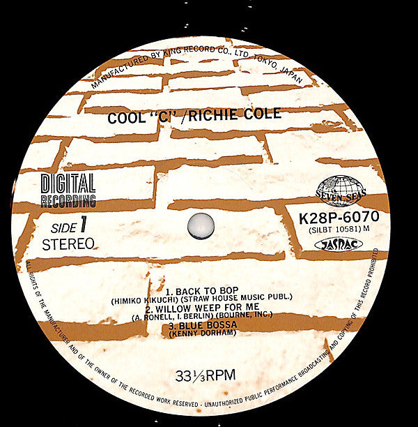 Richie Cole - Cool "C" (LP, Album)