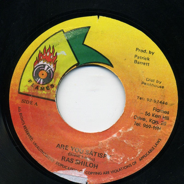 Ras Shiloh - Are You Satisfied (7"")