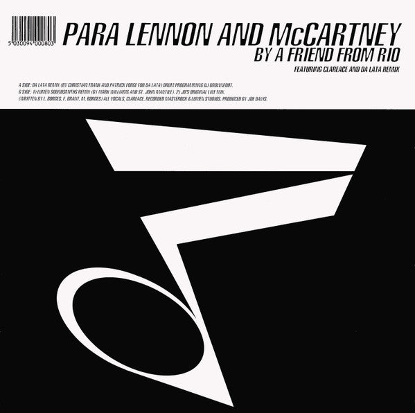 A Friend From Rio* - Para Lennon And McCartney (10"")