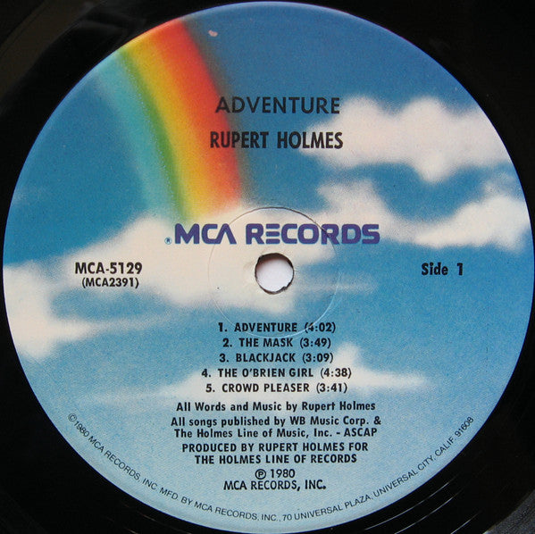 Rupert Holmes - Adventure (LP, Album, Pin)