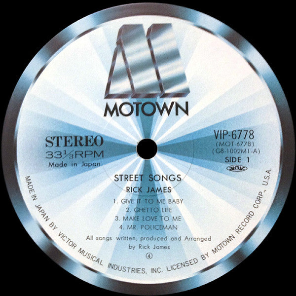 Rick James - Street Songs (LP, Album)