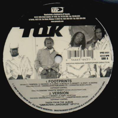 T.O.K. - Footprints / Hey Ladies (12"", 33 )