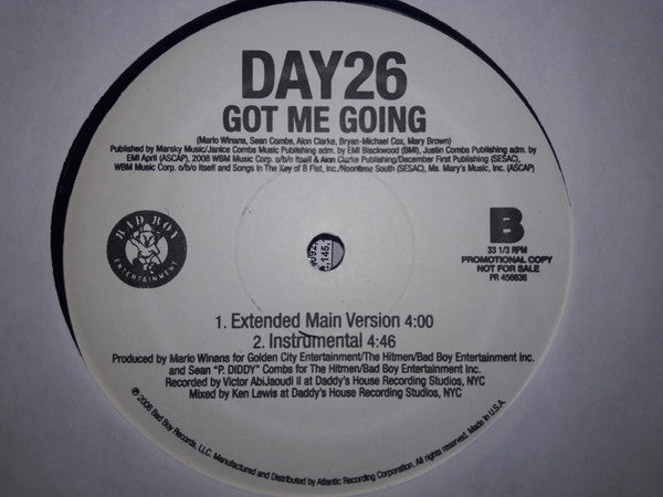 Day26 - Got Me Going (12"", Promo)
