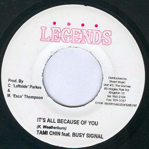 Tami Chynn - It's All Because Of You / Rebirth Of The Classics(7")