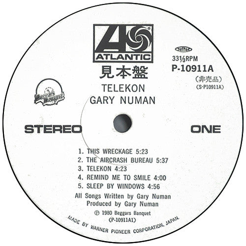 Gary Numan - Telekon (LP, Album, Promo)