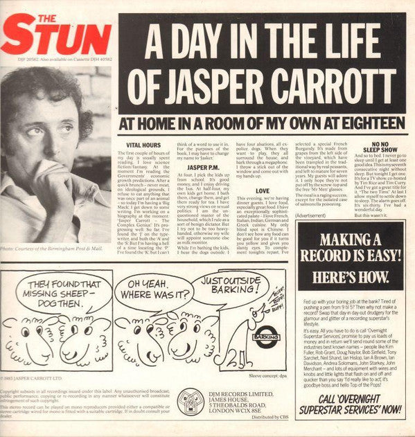 Jasper Carrott - The Stun (Carrott Tells All) (LP, Album)