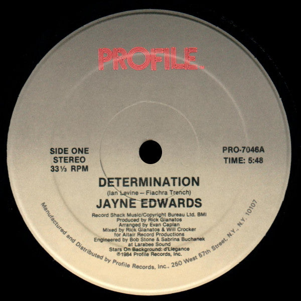 Jayne Edwards - Determination / It Should Have Been Me (12")