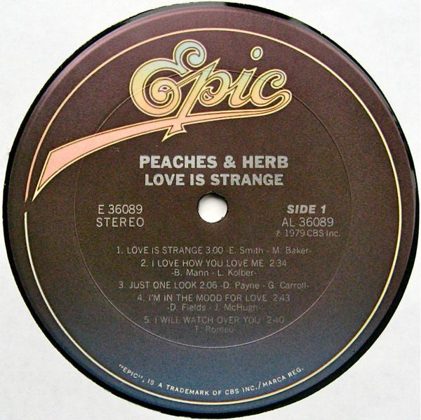 Peaches & Herb - Love Is Strange (LP, Comp, Pit)