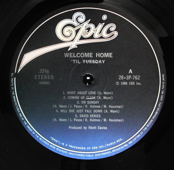 'Til Tuesday - Welcome Home (LP, Album)