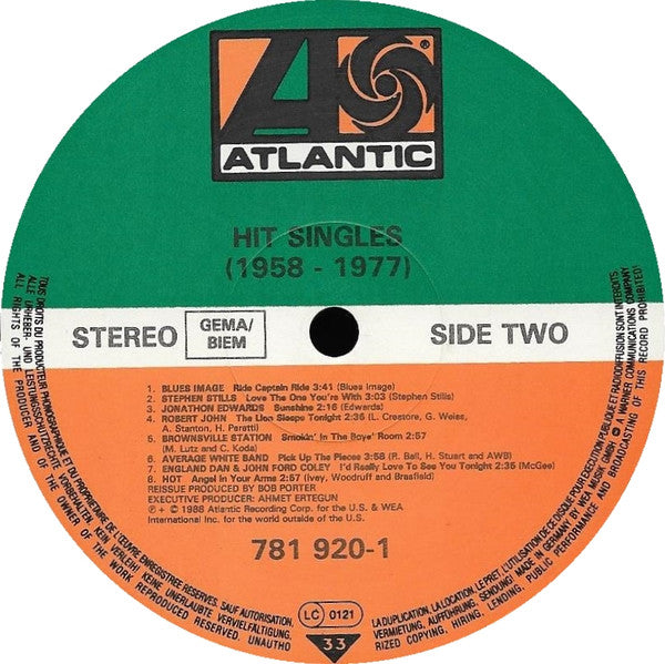 Various - Hit Singles 1958 - 1977 (LP, Comp)