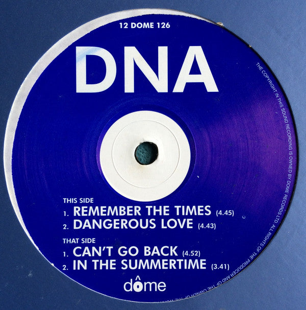 DNA (23) - Remember The Times (12"", EP)