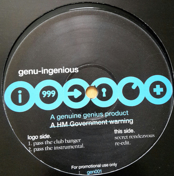 Genu-Ingenious - Secret Rendezvous (12"")