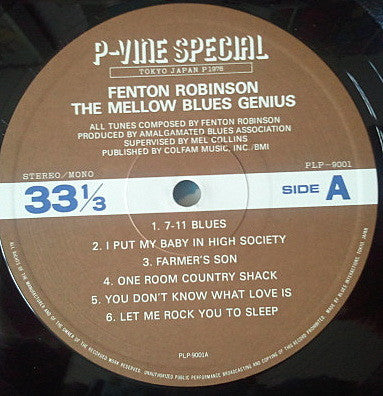 Fenton Robinson - The Mellow Blues Genius (LP, Comp, Mono)