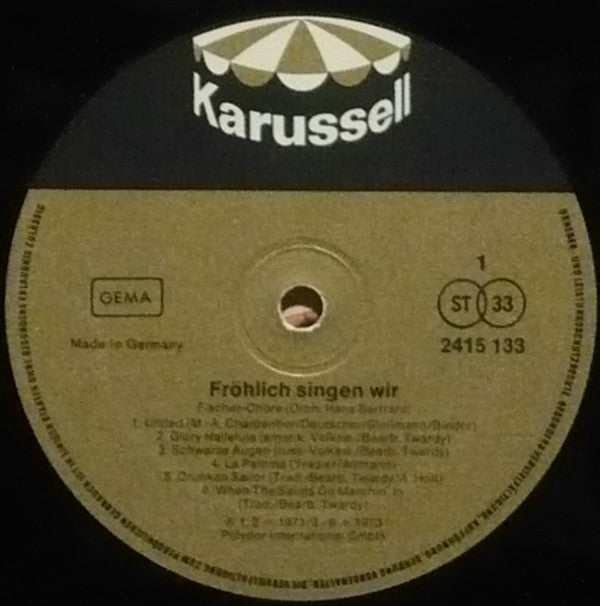 Fischer Chöre - Fröhlich Singen Wir (LP, Album)