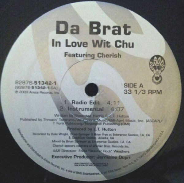 Da Brat - In Love Wit Chu (12"")
