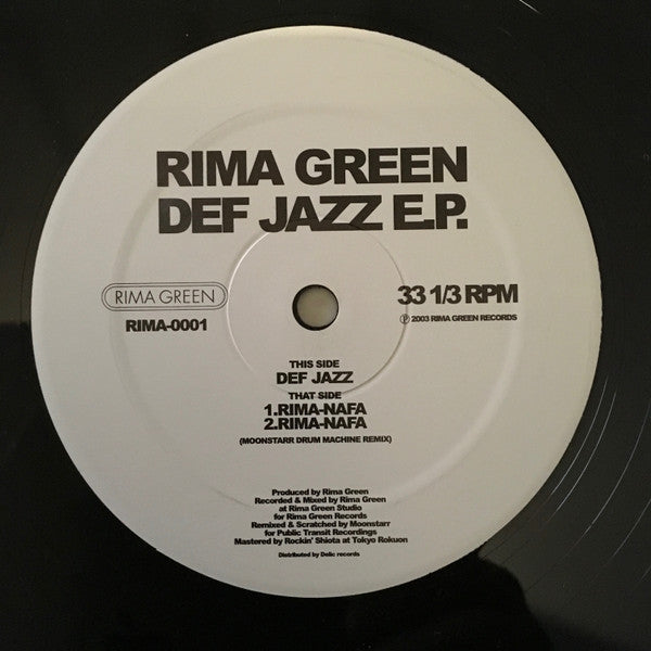 Rima Green - Def Jazz E.P. (12"", EP)