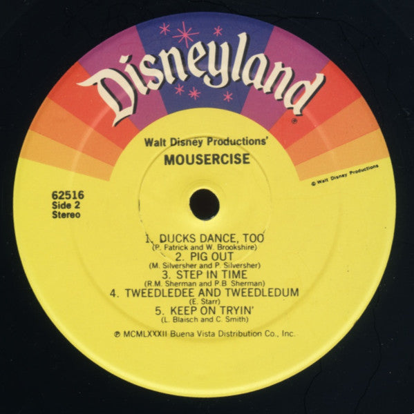 Various - Walt Disney Productions' Mousercise (LP, Album, PRC)