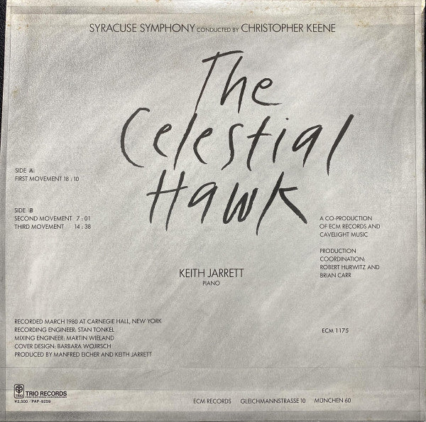 Keith Jarrett - The Celestial Hawk (For Orchestra Percussion And Pi...