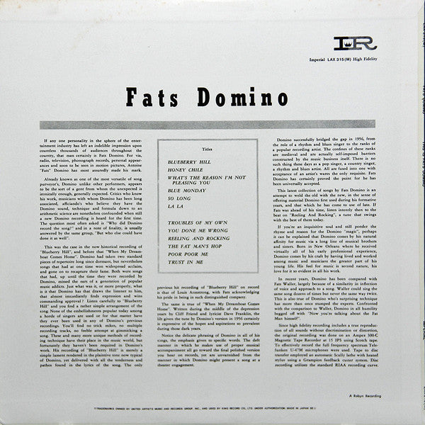 Fats Domino - This Is Fats Domino! (LP, Comp, Mono)