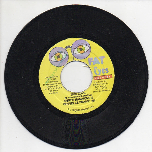 Beres Hammond & Chevelle Franklyn - This Is Love. (7"", Single)