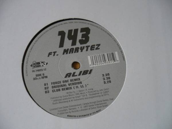 143 (2) Feat. Marytez - Alibi (12"")