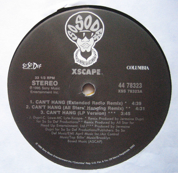 Xscape - Do You Want To / Can't Hang (12", MP)