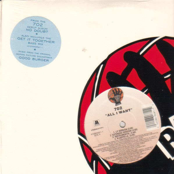 702 - All I Want / Get It Together (W/ Remixes) (12"")