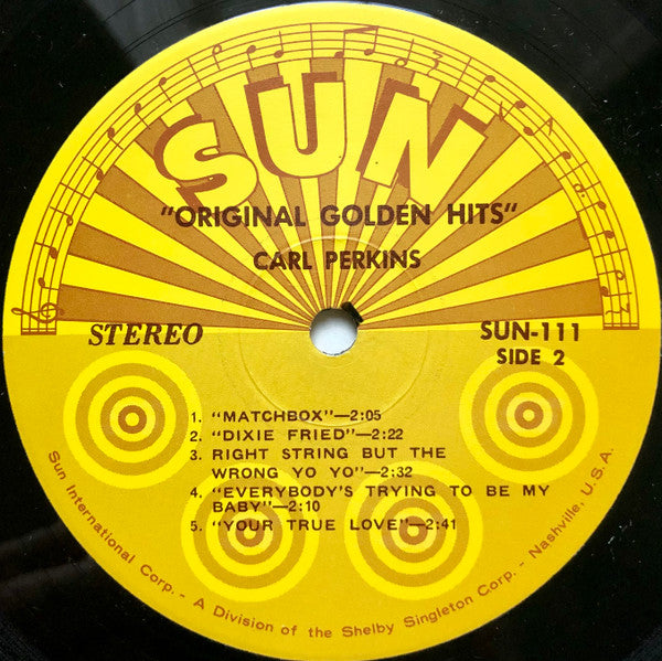Carl Perkins - Original Golden Hits (LP, Comp)