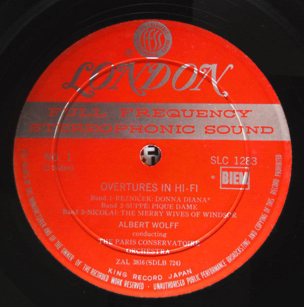 Albert Wolff ∙ Paris Conservatoire Orchestra* - Overtures In Hi-Fi (LP)