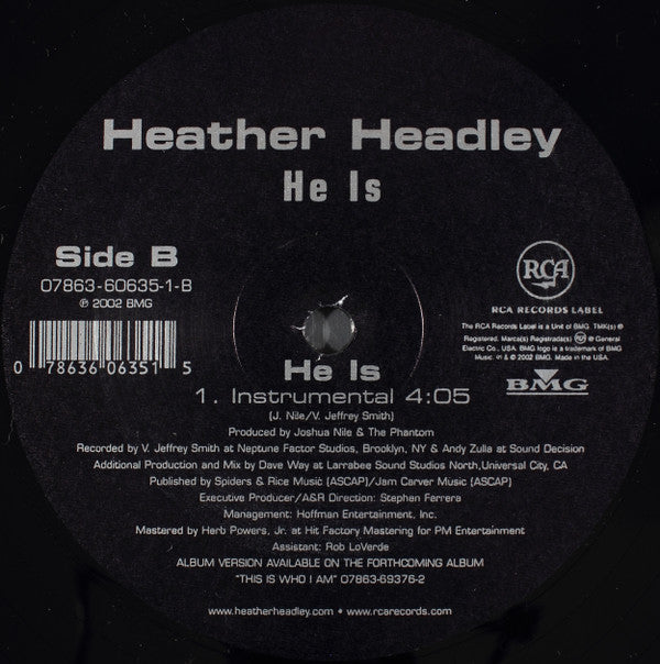 Heather Headley - He Is (12"")