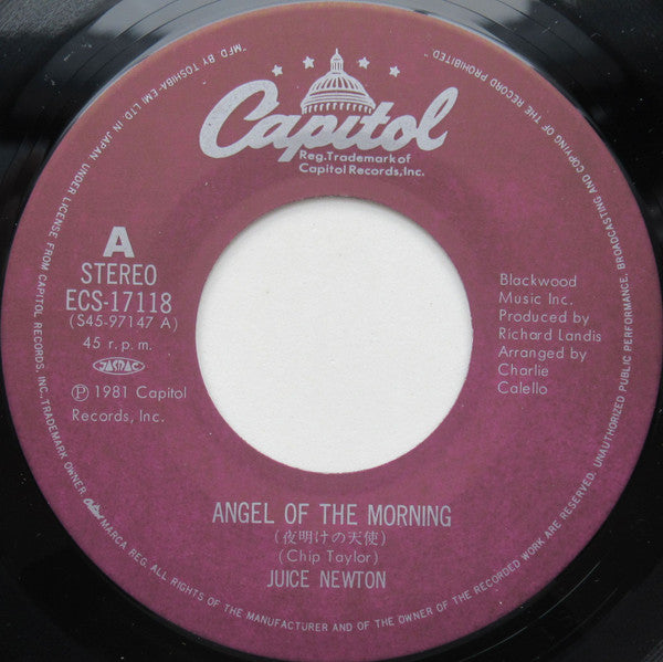 Juice Newton - Angel Of The Morning (7"")