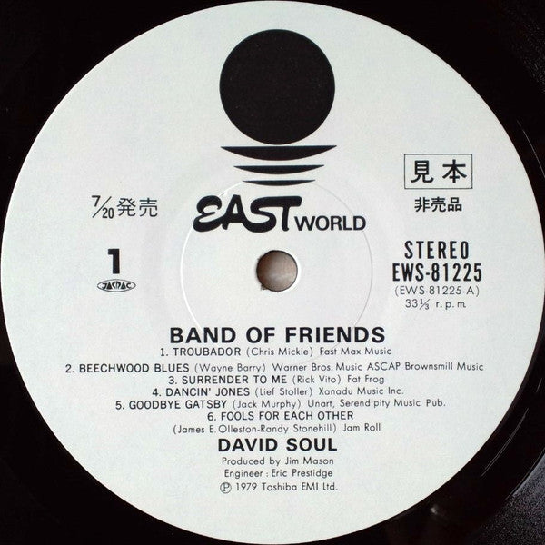 David Soul - Band Of Friends (LP, Promo)