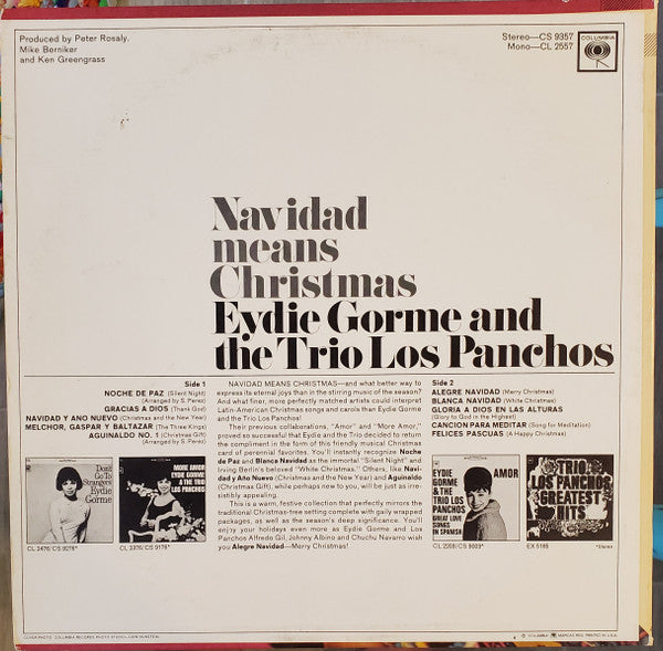 Eydie Gorme* And The Trio Los Panchos* - Navidad Means Christmas (LP, Album)