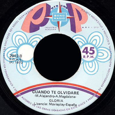 Gloria (11) - Si Supieras (7", Single)