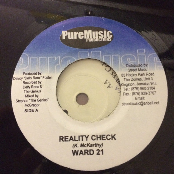 Ward 21 / Sultex* - Reality Check / Killa Walk - Prezzi Bounce (7")