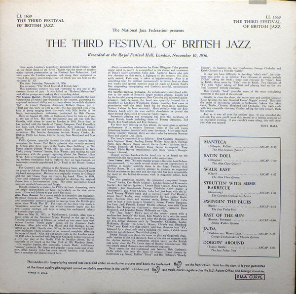 Various - The Third Festival Of British Jazz (LP, Album)