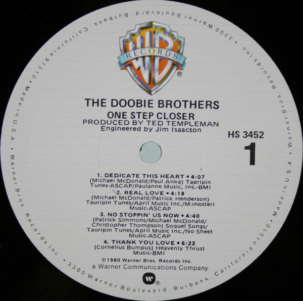 The Doobie Brothers - One Step Closer (LP, Album, Mon)