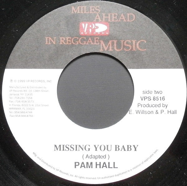 Pam Hall - Sweetest Sound / Missing You Baby (7"")