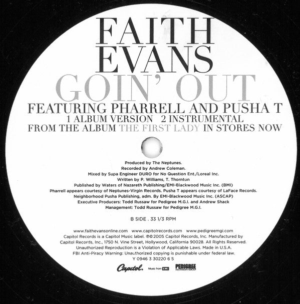 Faith Evans - Mesmerized (12"", Promo)